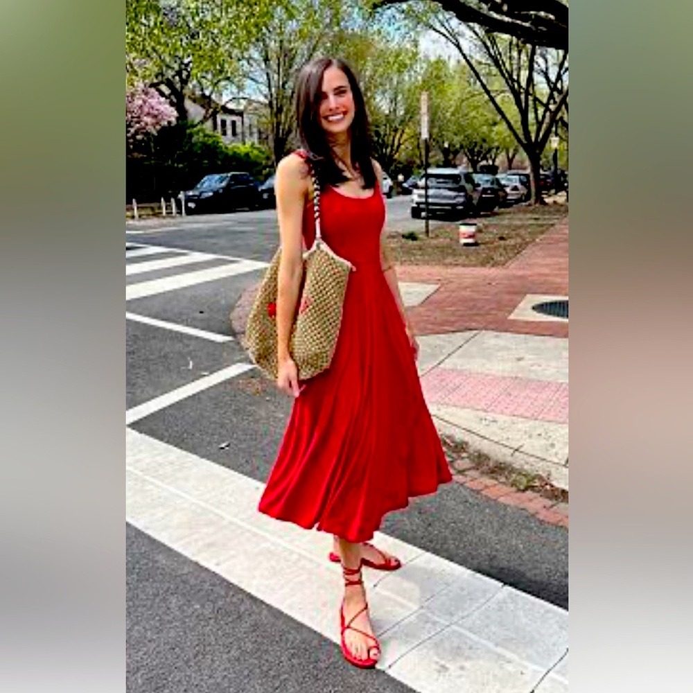 Pomander Place little red stretch tank dress tuckernuck